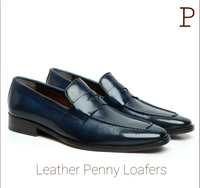 Chaussures Penny Loafer en cuir, antidérapantes, confortables pour le bureau et parfaites pour un usage quotidien, chaussures pour hommes de qualité supérieure