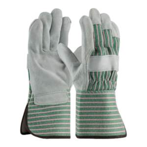 ถุงมือนิรภัยหนังวัวแบบแยกป้องกันมือทนทานงานก่อสร้างสำหรับงานหนัก - Product Image 1