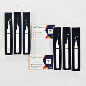 Meilleures pinces à épiler professionnelles en acier inoxydable pour extensions de cils, précision, durabilité, prise parfaite, les cils ne glissent jamais - Product Image 2