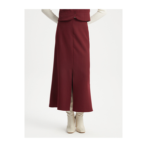 Jupe midi décontractée pour femme, très colorée, respirante, texturée, légèrement détaillée, silhouette en A - Product Image 1