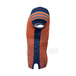 Conjunto de Uniforme de Fútbol Americano, Jersey Sublimado Naranja y Azul Marino con el Número 23 y Pantalones Azules para Hombres Adultos, Todas las Temporadas - Product Image 3