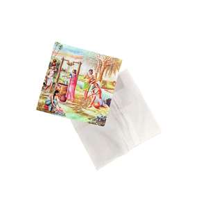 ปลอกหมอนอิงพิมพ์ลายดิจิทัลชีวิตชนบทสีสันสดใส ขนาด 1-16x16 นิ้ว ลายชนบทอินเดีย สำหรับโซฟา ห้องนั่งเล่น ตกแต่งบ้าน ซักได้ - Product Image 2