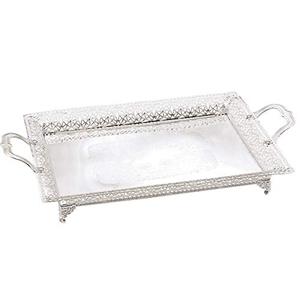 Classic Design Aluminium Serving <b>Tray</b> Antique Finished <b>Food</b> Dessert Serving <b>Trays</b> Tabletop Home Hotel Usage - Product Image 3