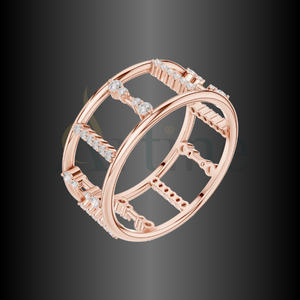 Oh Gracious 10K Gothic Skull Ring Punk Rock Moda - Product Image 1