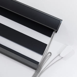 Persianas Zebra Manuales a Medida, Listas para Instalar, con Tela 100% Opaca, Operadas con <span class=keywords><strong>Cadena</strong></span> Manual - Product Image 1