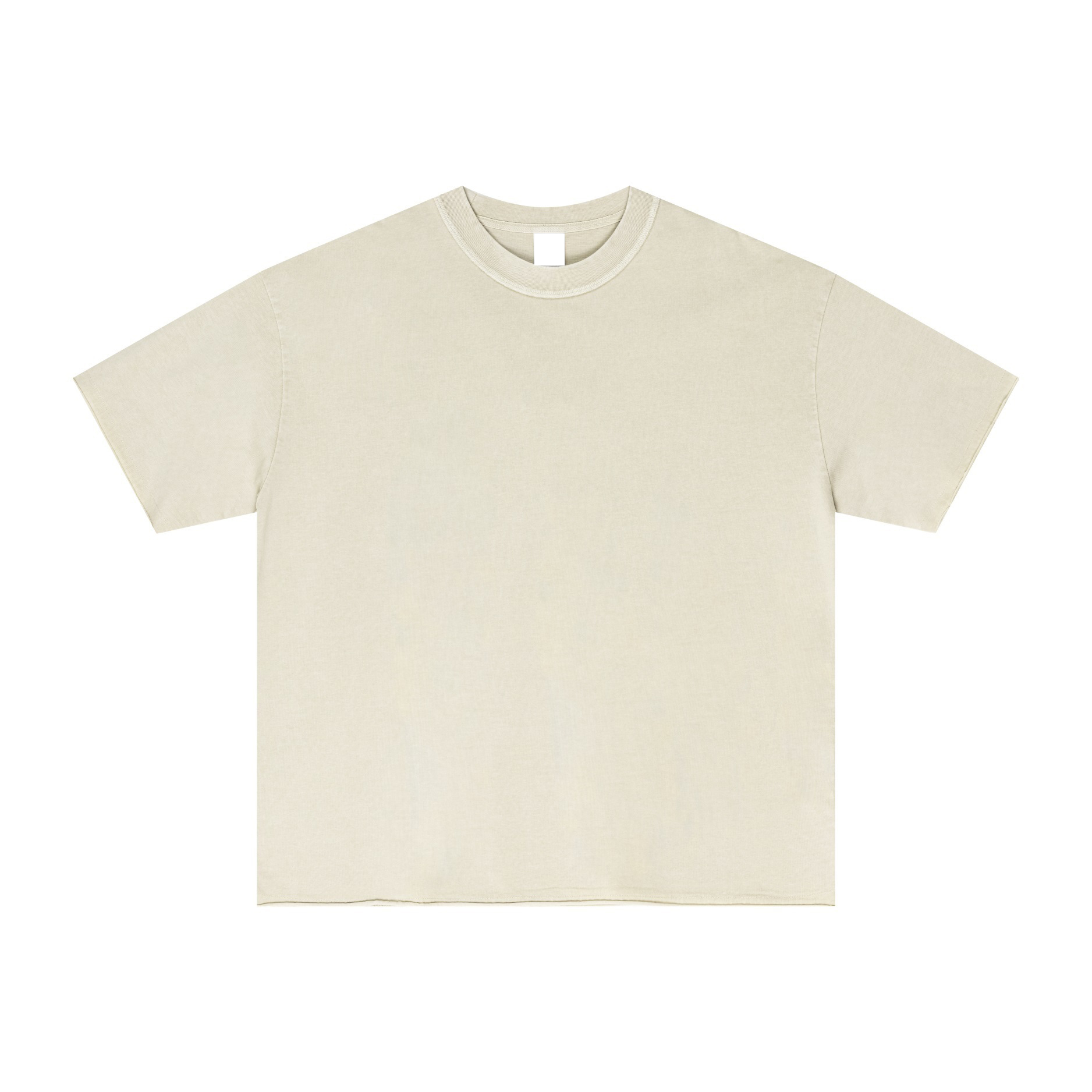 Heavy Stone Wash 275g Cotton T-Shirt Men's Distressed Raw Edge Hip Pop Style Vintage Short Sleeve Custom Streetwear Blank OEM