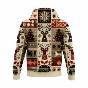 Sudadera con Capucha Personalizada de Sublimación para Hombre, Diseño Recortado con Pedrería, Corte Regular para Invierno, la Mejor de 2025 - Product Image 6