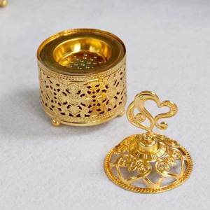 Difusor de Aroma de diseñador dorado hermoso árabe para decoración del hogar quemador de incienso elegante para Oriente Medio - Product Image 5