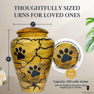 Handcrafted Wooden Cremation <b>Urns</b> Customized cat paw engraving Cremation <b>Urns</b> <b>Large</b> (220 cu in) & Keepsake (3 cu in) - Product Image 2