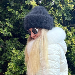 Bonnets en mohair 2025, qualité supérieure, streetwear, bonnets personnalisés, dernier design, streetwear, bonnets jacquard - Product Image 4