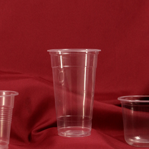 Usine de gros écologique 500ml jetable PP tasse en plastique avec couvercle simple paroi durable tasse pour thé bière jus - Product Image 3