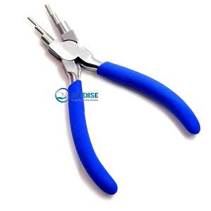 Pince de fabrication de bélière en acier inoxydable 6 en 1 avec poignée antidérapante pour boucles de 2mm/9mm anneaux de saut - Product Image 1