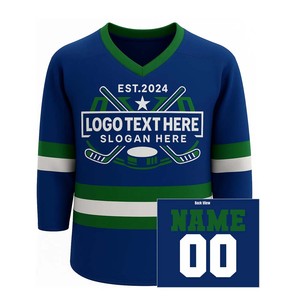 Maillot de hockey sur glace vintage OEM de dix couleurs sur mesure pour adulte, maillot de hockey sur glace vintage vierge de sublimation en gros - Product Image 1
