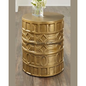 Mesa de centro de metal hecha a mano de diseño único, mesa de centro de aspecto elegante de diseñador de sombra antigua de latón con tapa de cristal transparente - Product Image 4