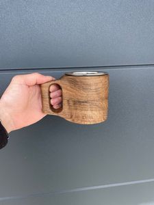 WALNUT Natural Wood Tea <b>Cup</b> Wooden for Wine <b>Coffee</b> Water Hot Cold Drinks Drinking Mug, Japanese Style Wood Tea <b>Cup</b> - Product Image 6