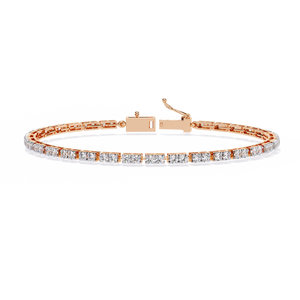 Magnifique bracelet et jonc en or 18 carats avec diamants de laboratoire, accessoire de bijouterie luxueux - Product Image 3