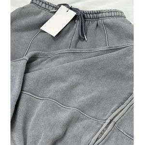 Conjuntos Deportivos Extra Grandes Personalizados para Mujer, Top Corto con Cremallera y Pantalones Jogger de Pierna Ancha, Conjunto de Dos Piezas para Mujer - Product Image 4