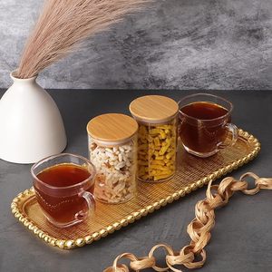 Wholesale Best Quality round Serving Tray Decorative <b>Border</b> Customized Logo Wedding Tableware Display Premium Aluminium Tray - Product Image 6