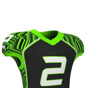 Uniforme de Fútbol Americano Hecho a Medida, Talla Grande, 100% Poliéster, Transpirable, de Secado Rápido, Alta Calidad para Hombre - Product Image 3