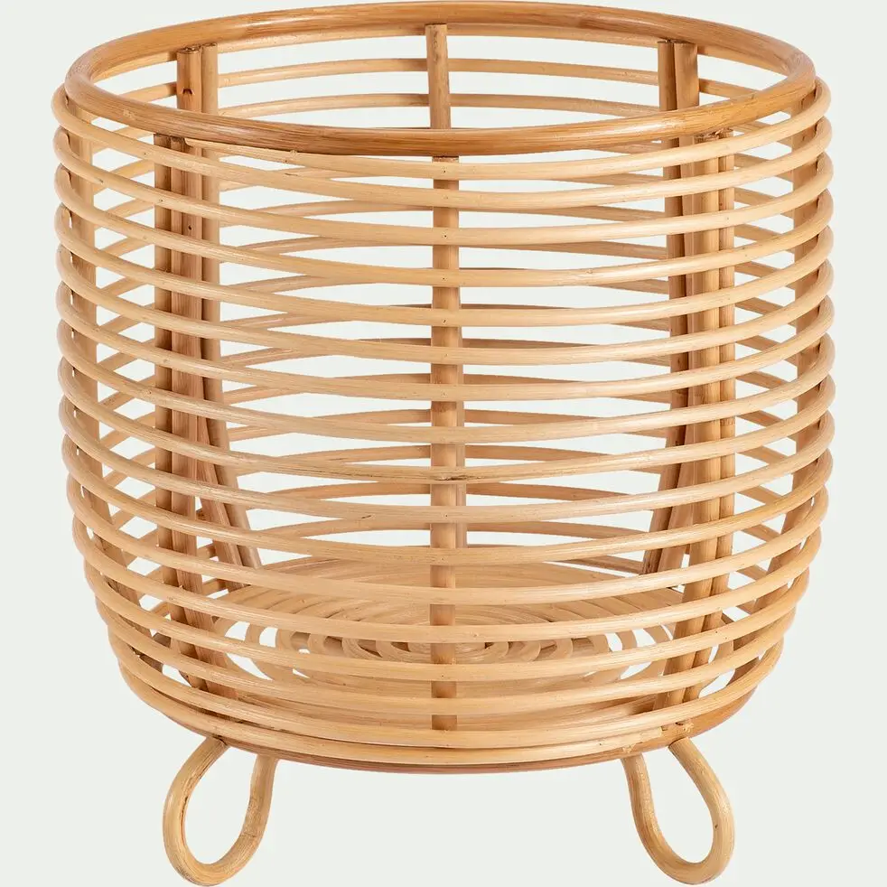 Commercio all'ingrosso elegante vimini naturale Rattan vasi da fiori e fioriere Design personalizzato Stand per la casa decorazione fatta a mano In Vietnam