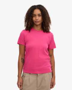 Custom New Latest Print Design Short Sleeve <b>Pink</b> Slim Fit <b>T</b>-<b>shirts</b> Hot Look Cotton <b>Plain</b> Women Slim Fit <b>T</b> <b>Shirt</b> - Product Image 1