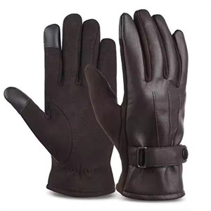 Guantes de cuero a la moda para mujer Guantes de moda para hombre Guante de vestir Piel de oveja Servicio OEM Vida diaria personalizada - Product Image 1