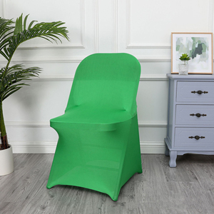 Housses de chaise pliantes en spandex lavables de qualité supérieure pour banquets, événements, mariages, blanches, rouges, bleues, vertes, noires, roses - Product Image 5