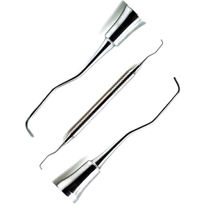 Curetas dentales superiores de doble extremo con mangos periodontales huecos Instrumentos de diagnóstico manual de alta calidad Fábrica directa - Product Image 2