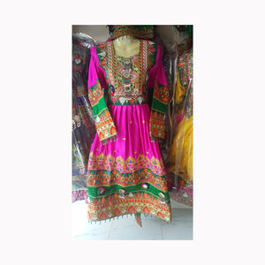 Vrai travail manuel Vintage Boho Afghani Balochi robe collection de robes balochi vintage brodées à la main - Product Image 5