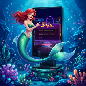 Système de jeu de pêche d'arcade Lucky Stars Top Game Software pour concours à prix à remporter - Product Image 1