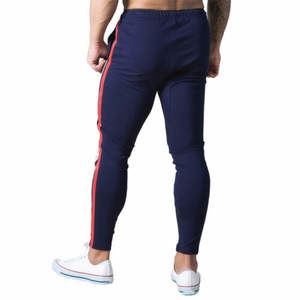 Latest Custom Whole sale <b>Men</b> Skinny <b>Gym</b> Workout Joggers Pants Slim Fit Sweatpants Sports <b>Trousers</b> Bottoms - Product Image 2