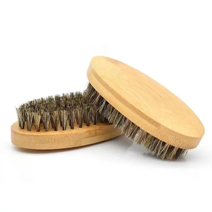 Brosse à barbe en bois MORGANS INDUSTRIES avec poils de sanglier et de nylon et peigne assorti, idéale pour les voyages et respectueuse de l'environnement pour l'entretien de la barbe - Product Image 3
