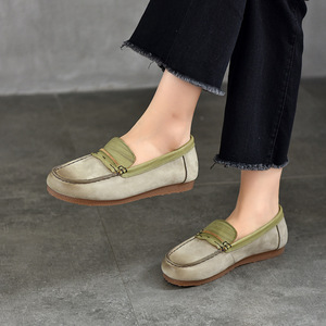 Ballerines classiques pour femmes, bout rond, faciles à enfiler, confortables, chaussures décontractées pour femmes, chaussures de tous les jours - Product Image 1