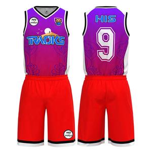 Vêtements de sport Club uniformes de basket-ball sur mesure bonne qualité Spandex jeunesse sublimé ensembles d'uniformes de basket-ball d'entraînement d'été - Product Image 2
