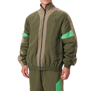 Veste coupe-vent de printemps, vêtements d'extérieur, ensemble de jogging unisexe, couleur unie, imperméable, léger, 2 en 1, design personnalisé, polyester - Product Image 4
