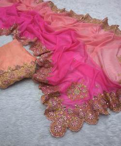 Fabulous Pearl Work Cotton Kurta PARA MUJER: Entra en la opulencia con cheques Floral Geométrico Precio bajo Kurtis Bollywood Sarees - Product Image 2