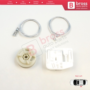 Kit de réparation de lève-vitre arrière gauche BWR272 pour Megane MK2 2002-2008 4/5 portes 8200028070 - Product Image 2