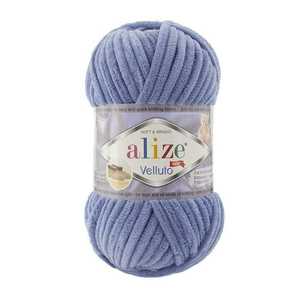 Alize Velluto 374-Fil de fantaisie denim - Product Image 1