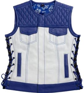 Gilet de mode en cuir 100% pour hommes de bonne qualité à prix raisonnable respirant quatre poches pour l'hiver - Product Image 2