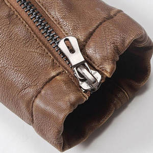 Veste en cuir pour hommes de grande taille et manteau en cuir classique pour hommes pour une tenue unique d'automne et d'hiver - Product Image 3