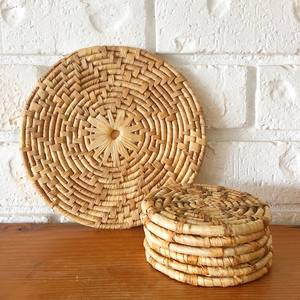 Decoración ratán mantel moderno diseño nuevo aspecto yute posavasos elegante para el hogar Hotel Mesa yute posavasos alta calidad de venta - Product Image 3