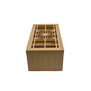 Caja de almacenamiento de madera grande hecha a mano - Product Image 4