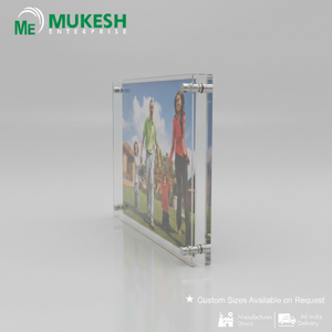 Cadre magnétique en acrylique coulé 5*7 de qualité supérieure, transparent, résistant aux UV, pour affichage photo et artistique, idéal pour la maison et le bureau, fournisseur en gros Mukesh - Product Image 3