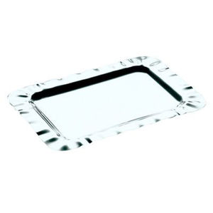 Plateau de service rectangulaire en acier inoxydable de haute qualité avec poignées, plat à nourriture en métal pour la cuisine, les fêtes à domicile, l'utilisation dans les restaurants - Product Image 5