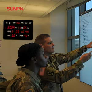 <span class=keywords><strong>Horloge</strong></span> astronomique <span class=keywords><strong>avec</strong></span> synchronisation horaire par satellite GPS/BeiDou, affichage électronique de la température et de l'humidité synchronisées - Product Image 2