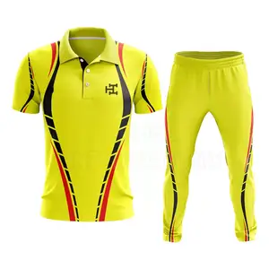 Latest Design 100% Polyester Cricket Jersey And Pant Cricket Uniform Cheap Price Cricket Uniform