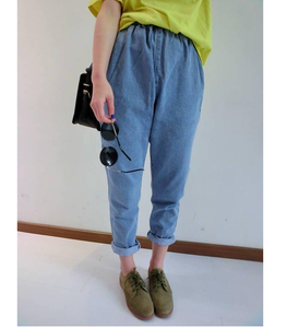 Pantalones elegantes para mujer, vaqueros de cintura alta, varios niveles de lavado, Material de poliéster/algodón, origen de Vietnam - Product Image 5