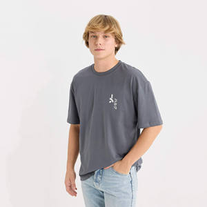 T-shirt pour homme de luxe, délavé à l'acide, vintage, streetwear, 100% coton, gaufré, anti-boulochage, séchage rapide, vêtements de marque personnalisés - Product Image 2