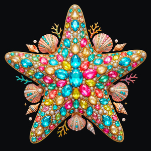 Vinilo Termotransferible DTF con <span class=keywords><strong>Diseño</strong></span> de Playa y Pedrería Falsa para Verano, Gráficos Termoadhesivos Perfectos para Marcas de Boutique - Product Image 3