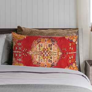 Cojín con estampado floral bohemio, cojín decorativo vintage hecho a mano, funda + relleno - Product Image 2